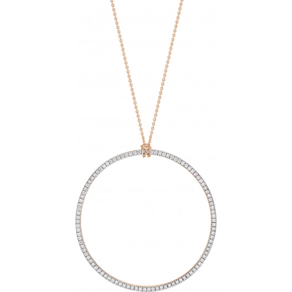 Ginette Ny Circles Necklace In Gold