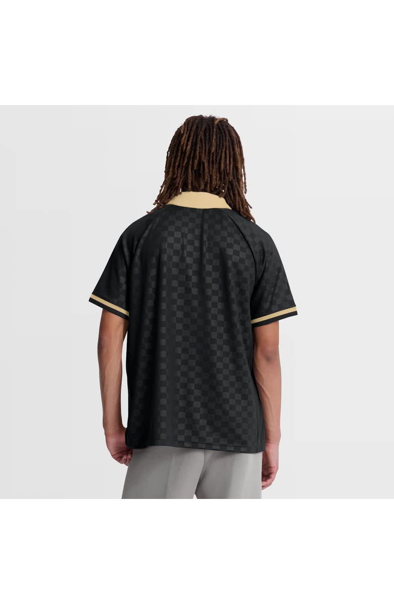FANATICS Men's Fanatics Black/Gold New Orleans Saints Homerun Raglan V-Neck Polo, Alternate, color, Black