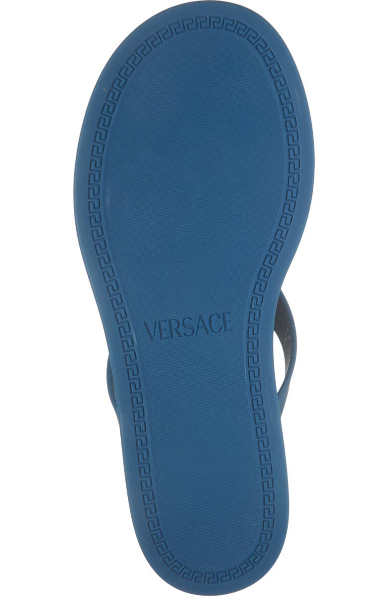 Versace Medusa Flip Flop, Alternate, color, Pastel Blue Gold