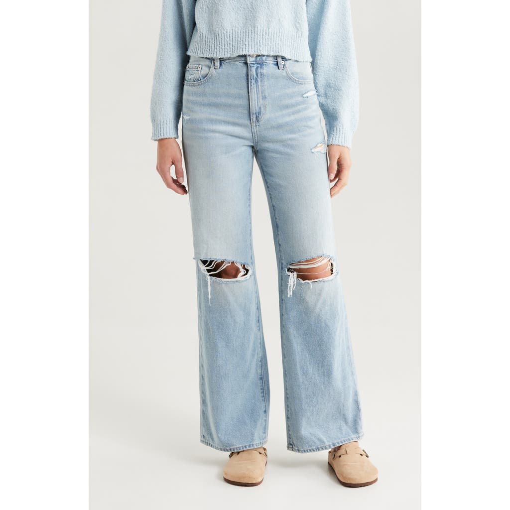 Pacsun Hannah High Waist Girlfriend Jeans In Blue