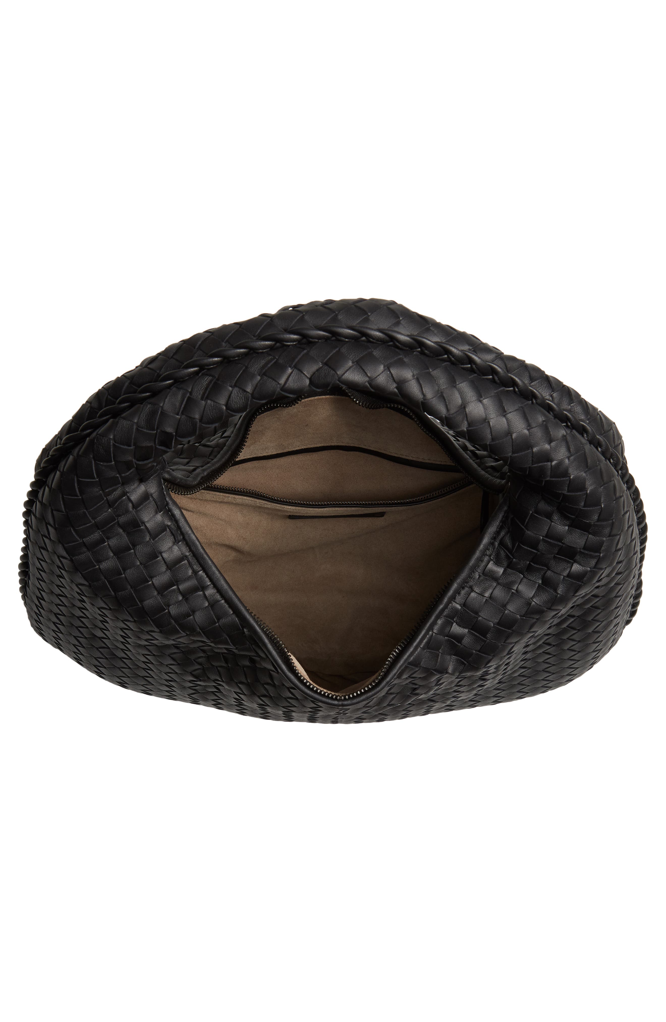 Bottega Veneta Medium Veneta Leather Hobo, Alternate, color, 