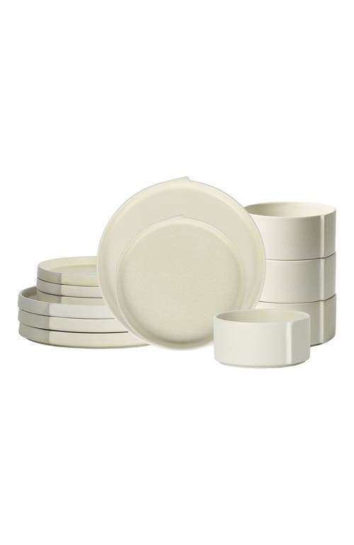 Stone Lain Bao Stoneware 12-piece Dinnerware Set In Neutral