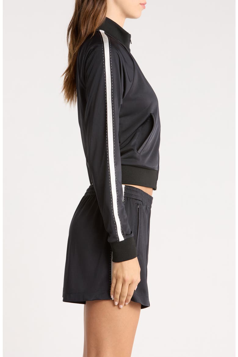 Chloe Track Jacket, Alternate, color, BLKWITHWHITE