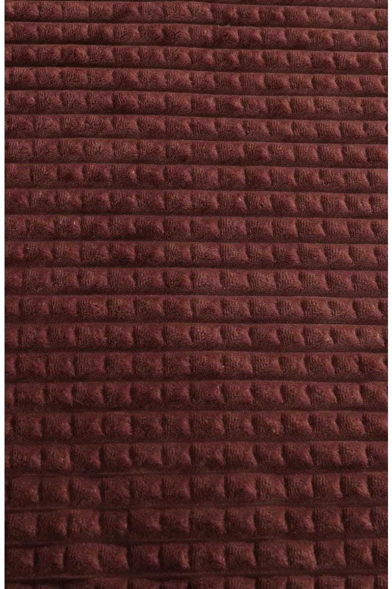 Solid Textured Plush Throw, Alternate, color, DARK RED