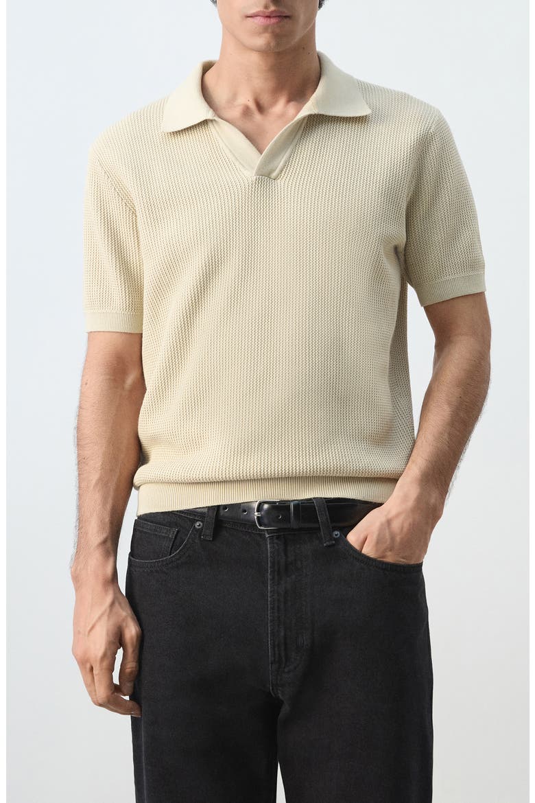 Cotton Piqué Polo, Main, color, SAND
