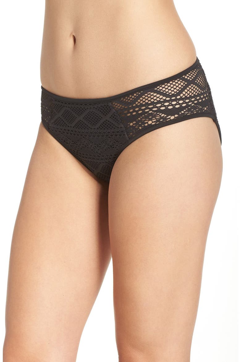 Hipster Bikini Bottoms, Alternate, color, BLACK