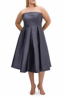 Tiffany Strapless Fit & Flare Dress
