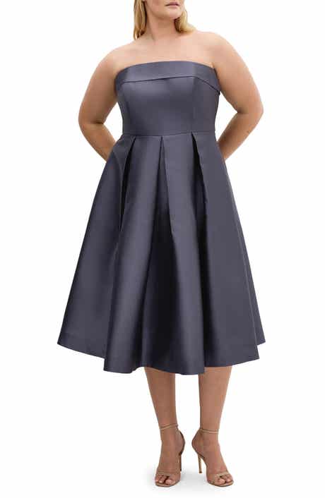 City Chic Tiffany Strapless Fit & Flare Dress