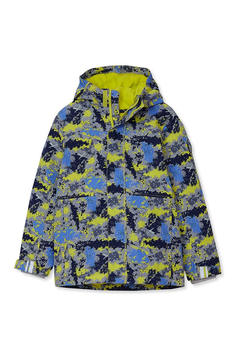 Kids Squall Waterproof Insulated Jacket, Alternate, color, Paint/Pale Yellow/Dark Blue