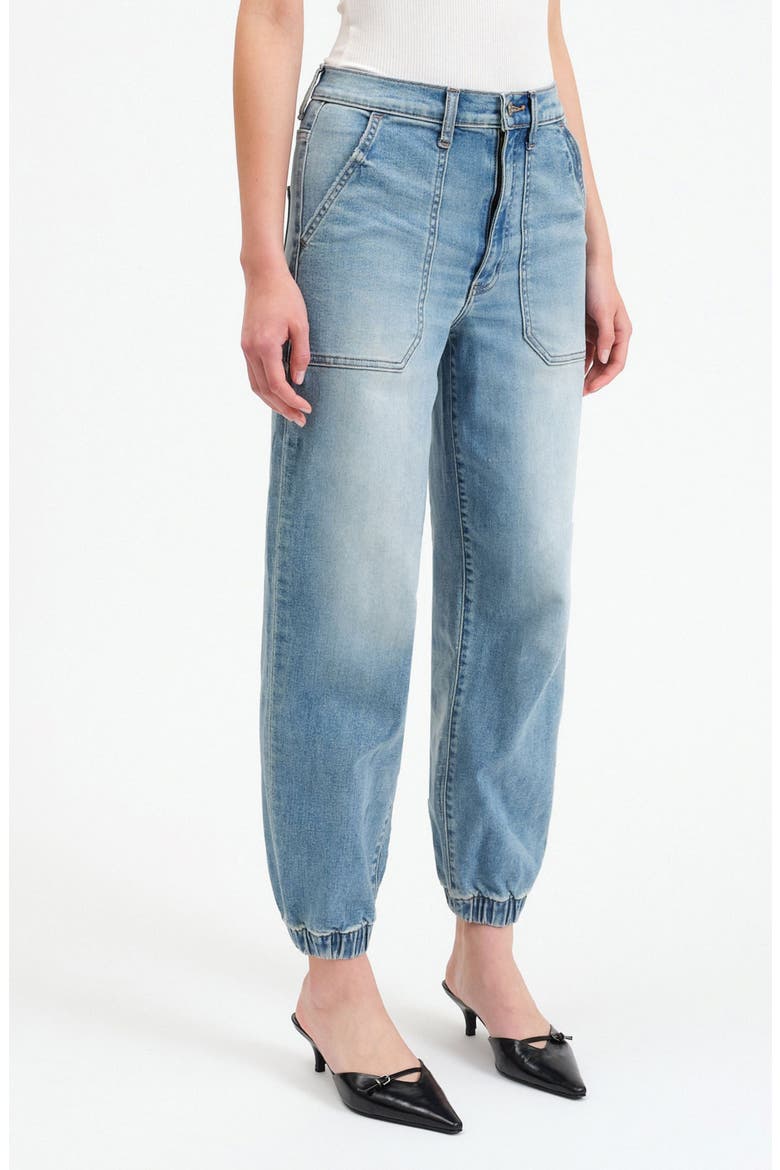The Champ High Waist Denim Joggers, Alternate, color, WINGS