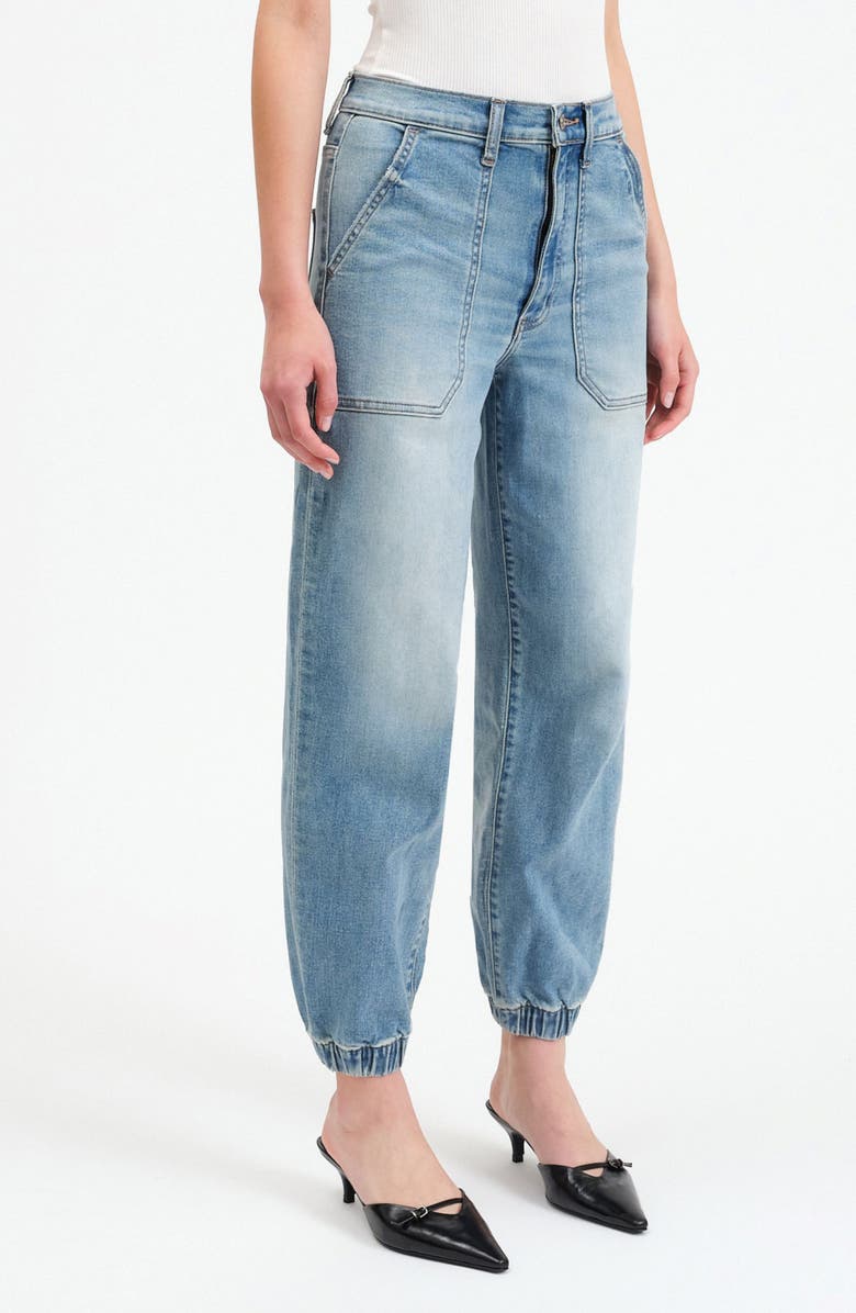 DAZE The Champ High Waist Denim Joggers, Alternate, color,