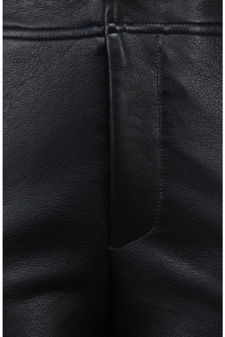 Adara Faux Leather Pants, Alternate, color, BLACK