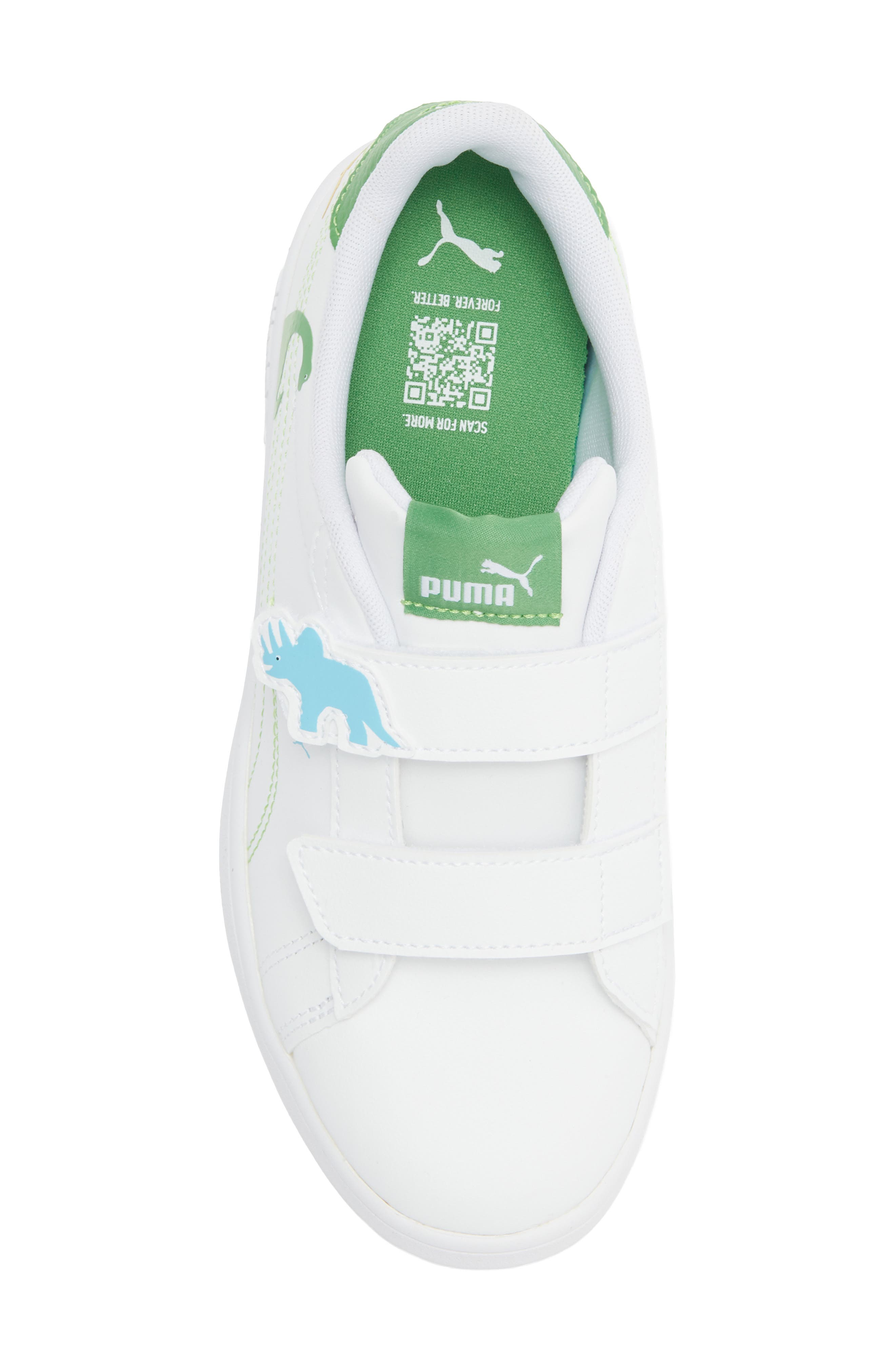 PUMA Kids' Smash 3.0 Sneakers, Alternate, color, Puma White/ Green Fruit/ Blue