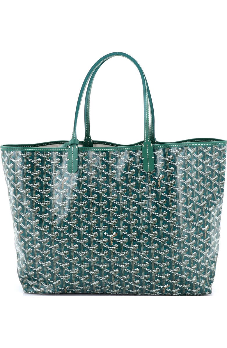Pre-Owned Goyard Saint Louis Tote Coated Canvas PM, Main, color, Green