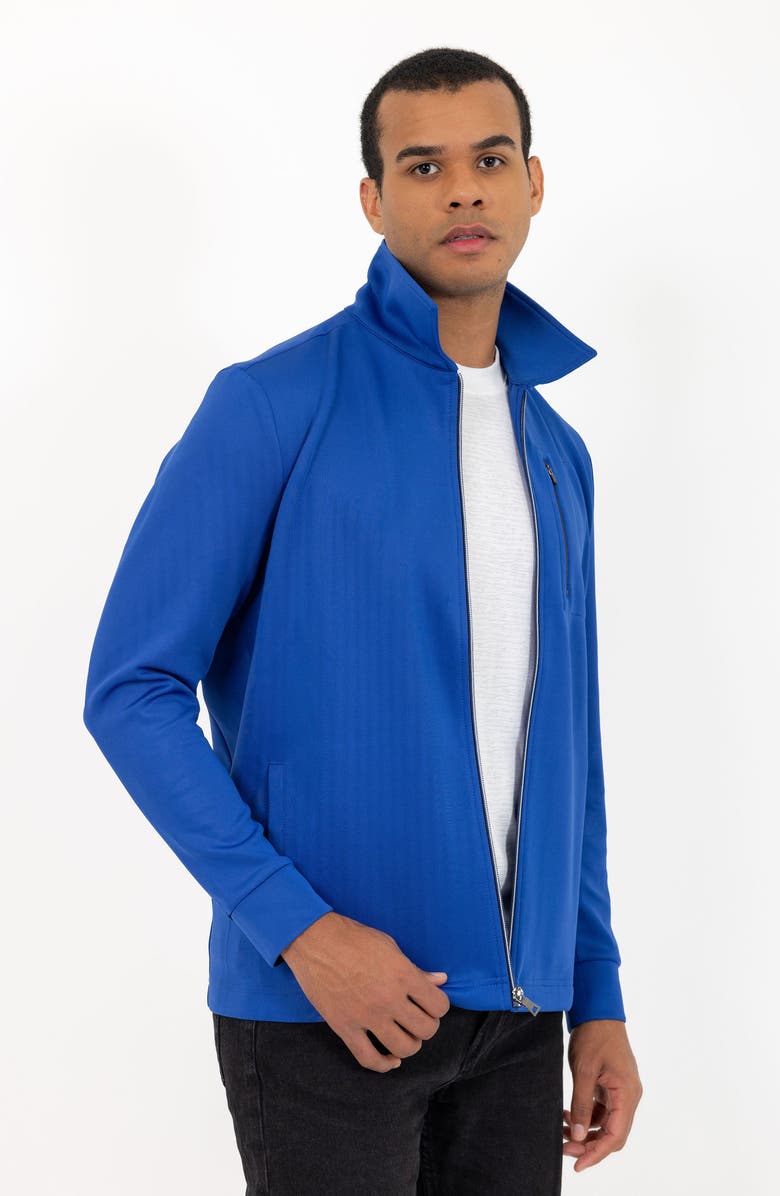 PINO BY PINOPORTE Zip-Up Overshirt Jacket, Alternate, color, Blue