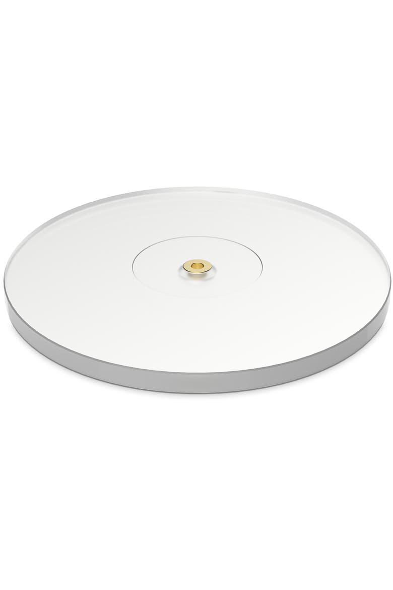 High Density Frosted Acrylic Platter For  Reference Turntables, Main, color, Clear