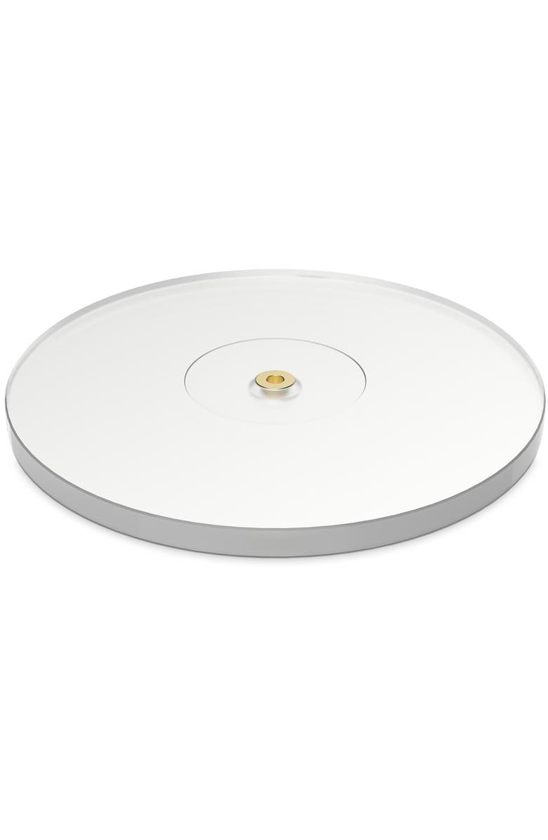 Fluance High Density Frosted Acrylic Platter For  Reference Turntables, Main, color, Clear