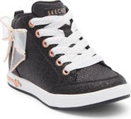 SKECHERS Kids' Shoutouts 2.0 Glitter High Top Sneaker