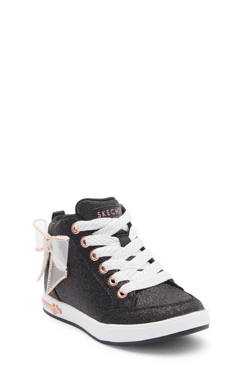 Skechers Kids' Shoutouts 2.0 Glitter High Top Sneaker In Black