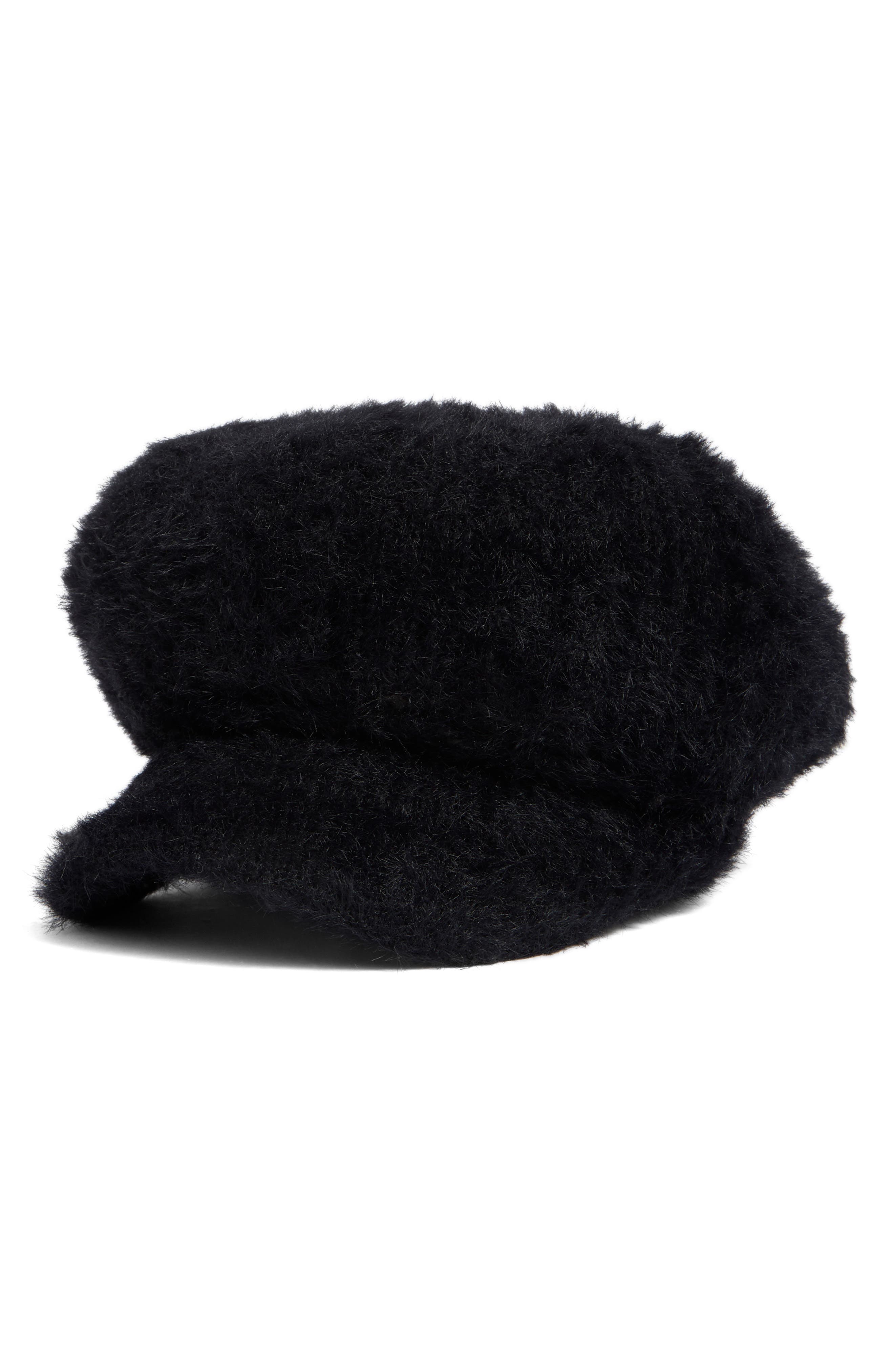 Nine West Eyelash Knit Newsboy Cap