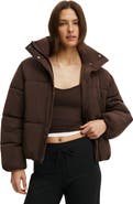 COTTON ON BODY Women's Active The Mother Puffer Removable Hood Jacket