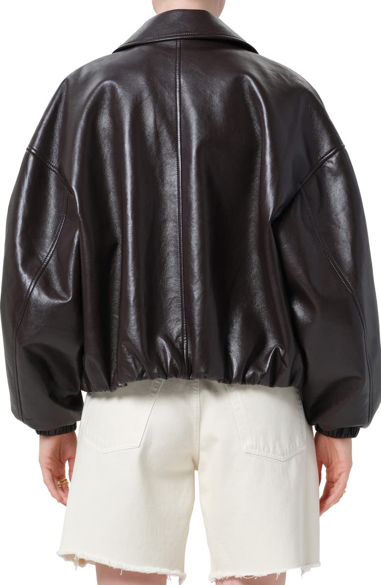 Citizens of Humanity Bubble Hem Bomber Jacket, Alternate, color, Chocolate Dk Br