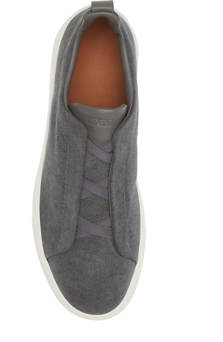 ZEGNA Triple Stitch Low Top Sneaker, Alternate, color,