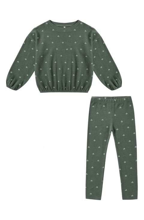 Spongey Knit Sweatshirt & Leggings (Baby)
