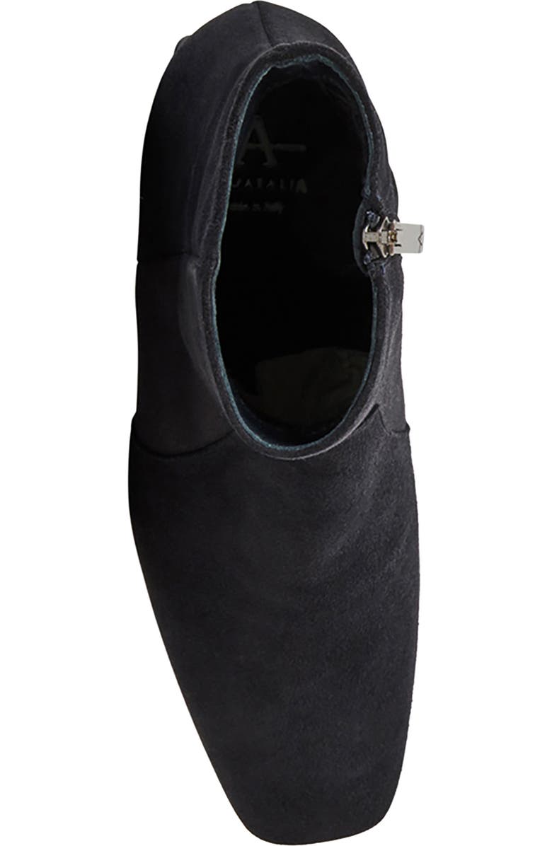 Aquatalia Siela Weatherproof Bootie, Alternate, color, Navy Suede