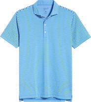johnnie-O Rex Stripe Performance Jersey Polo