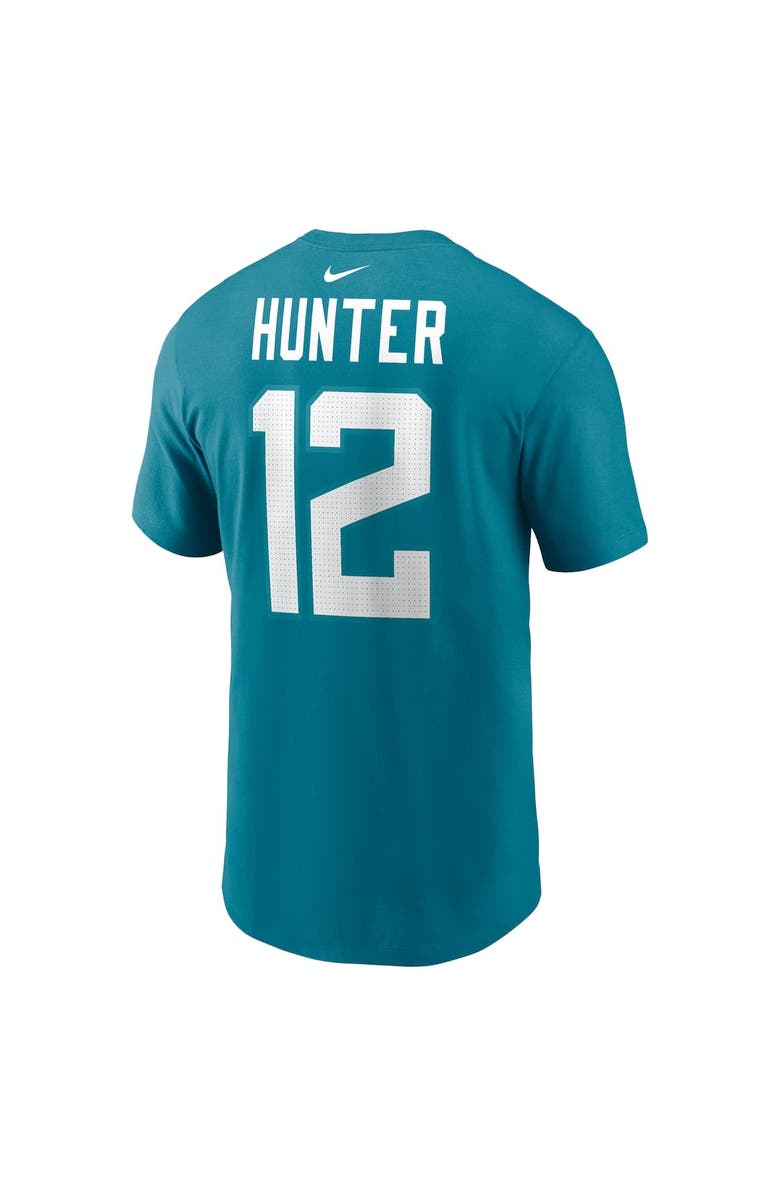 Nike Men's Nike Travis Hunter Teal Jacksonville Jaguars 2025 NFL Draft First Round Pick Name & Number T-Shirt, Alternate, color, Teal
