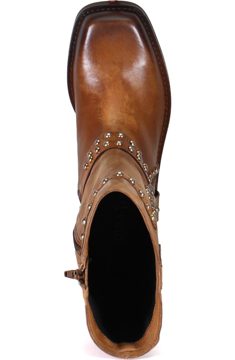Diba True VAL UABLE Leather Mid Calf Studded Harness Boot, Alternate, color, Tan