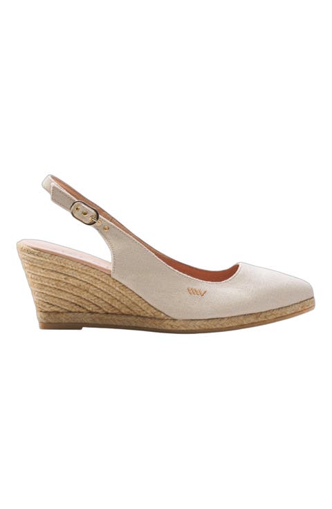 Palomera Canvas Espadrille Wedges