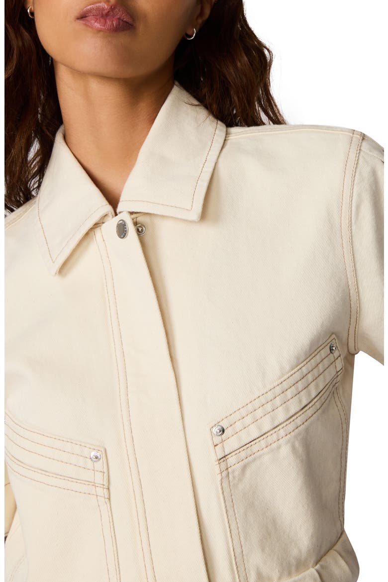 Haezel Peplum Jacket, Alternate, color, NATURAL