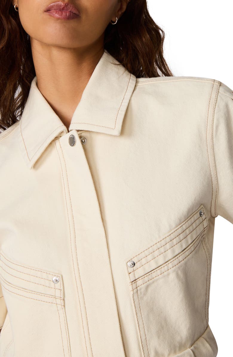 Steve Madden Haezel Peplum Jacket, Alternate, color, Natural