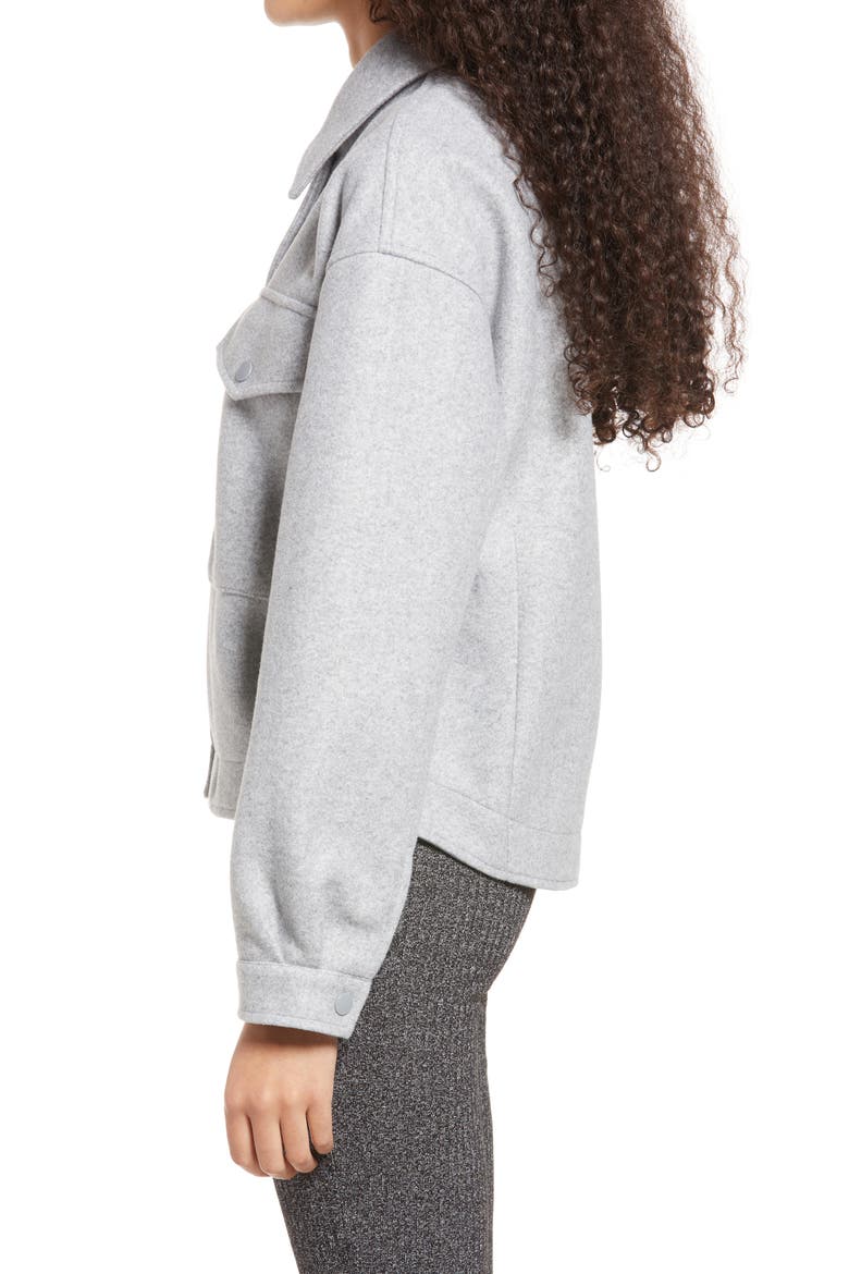 Fortune Lippa Shirt Jacket, Alternate, color, LIGHT GREY