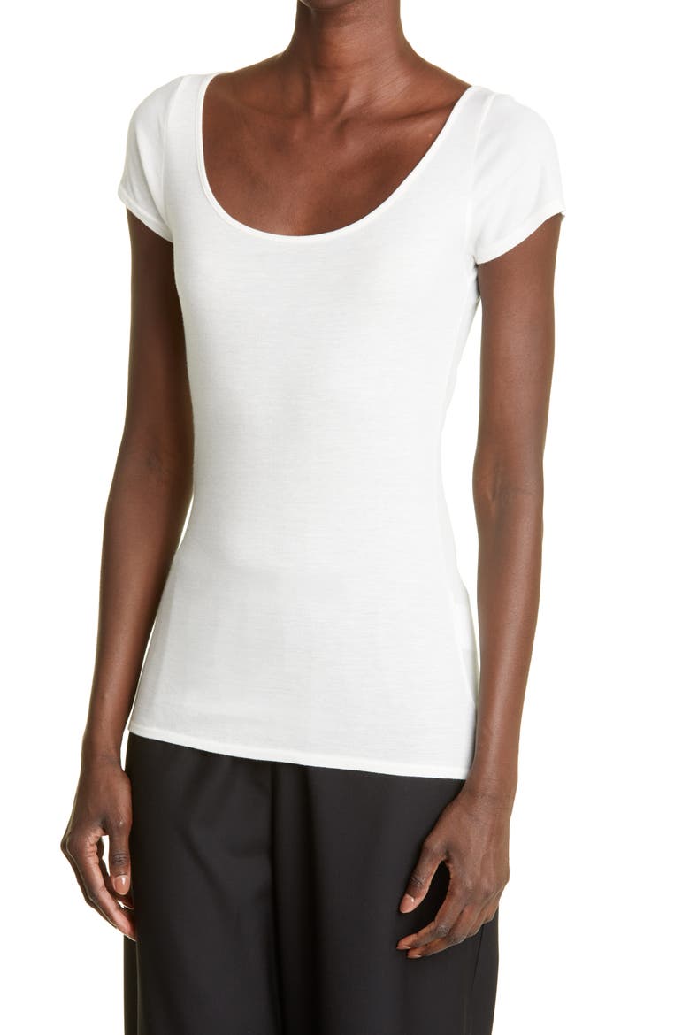 Women's Cap Sleeve T-Shirt, Alternate, color, WHITE