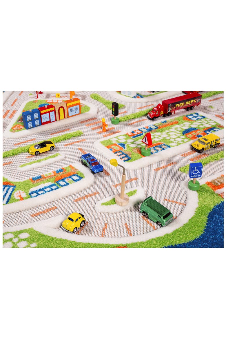 LUCA AND CO Mini City Play Rug, Alternate, color, MULTICOLOR