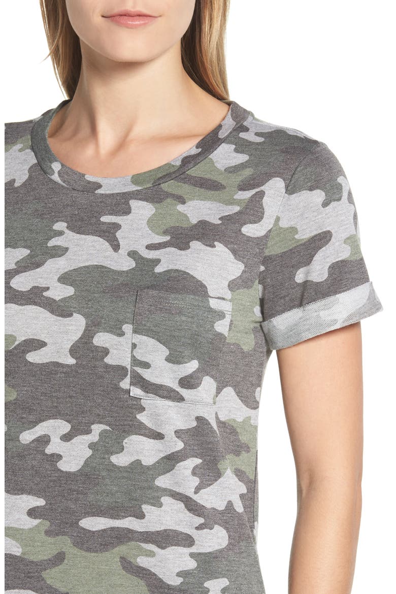 Camo Knit Dress, Alternate, color, GREEN- GREY CAMO