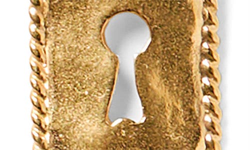 Chan Luu Mini Padlock Drop Earrings In Gold