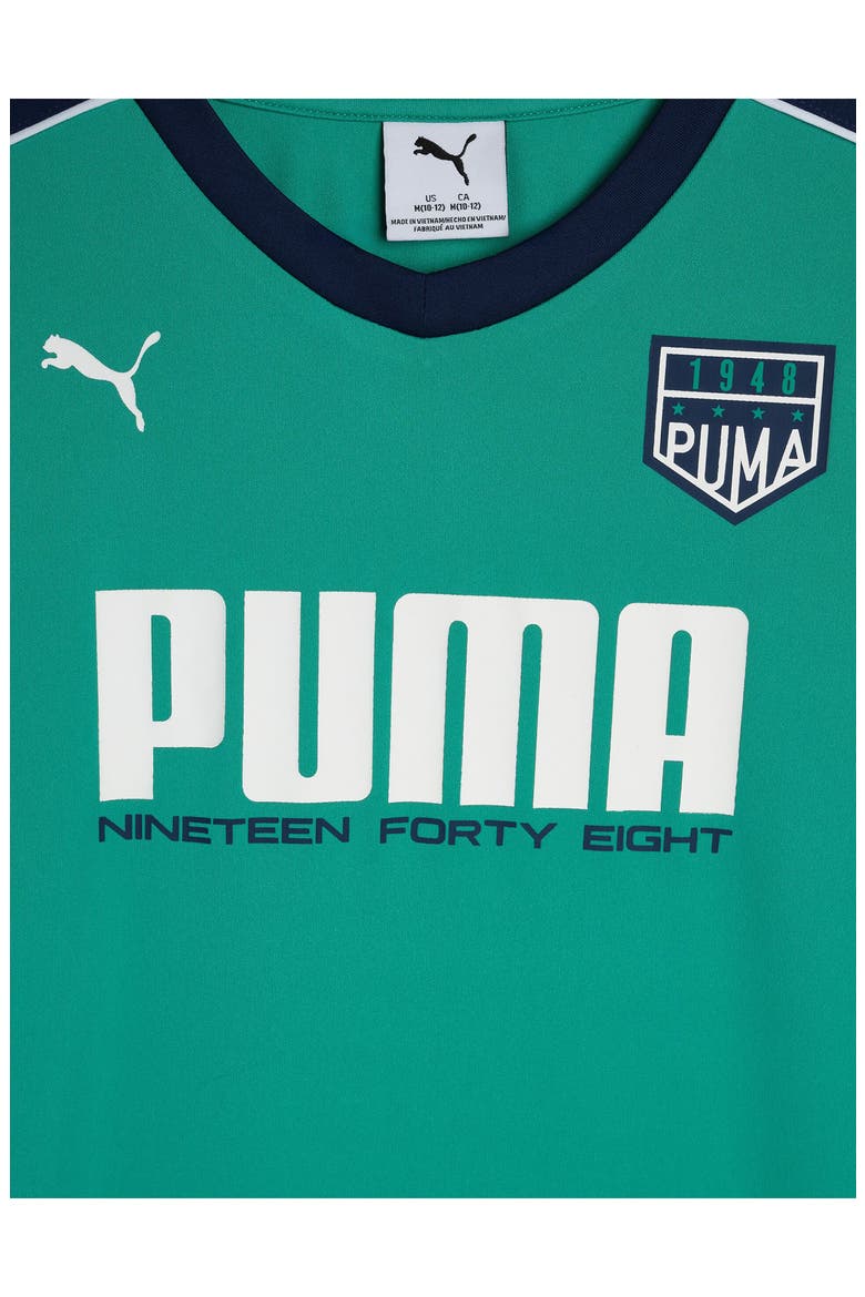 Kids' Logo Graphic T-Shirt & Shorts Set, Alternate, color, TEAL TINT
