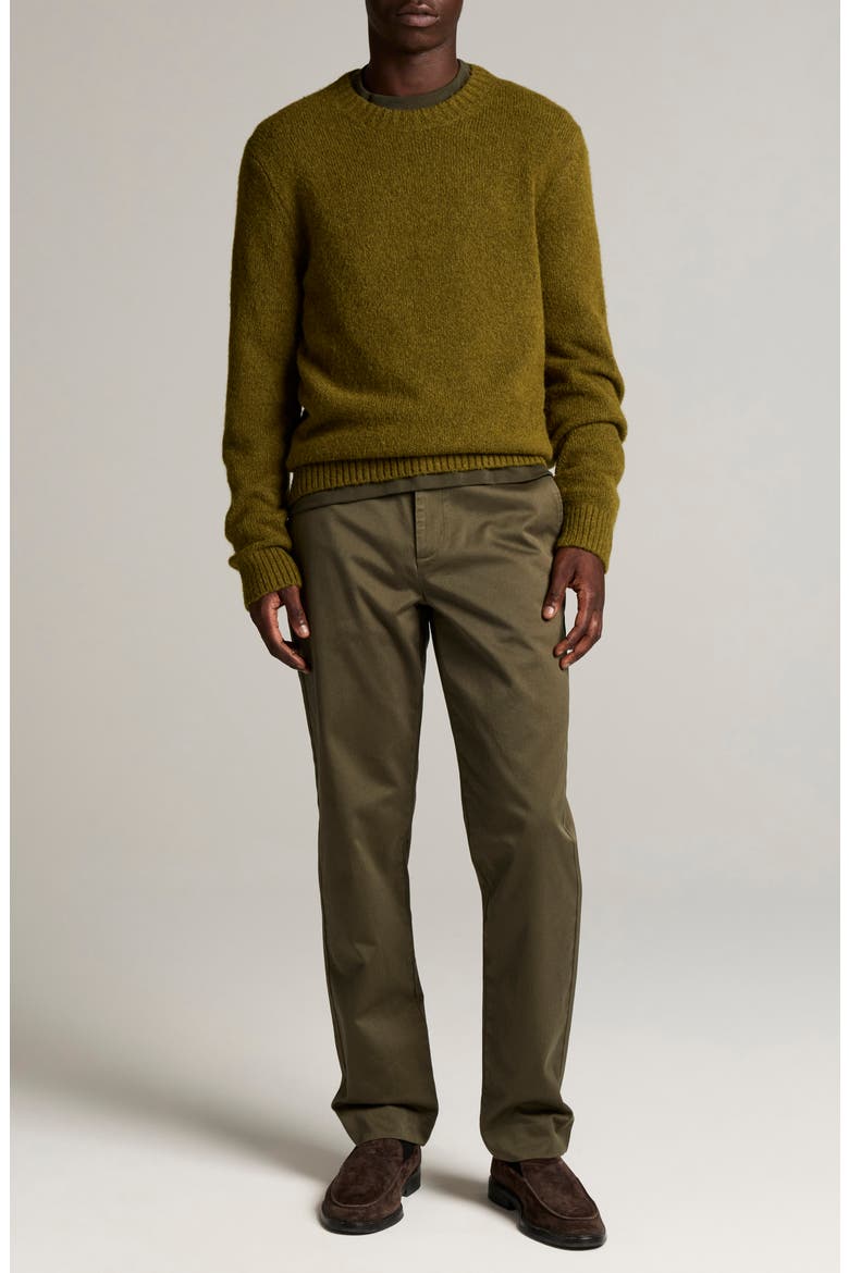 Mottled Marl Crewneck Sweater, Alternate, color, WINTER MOSS