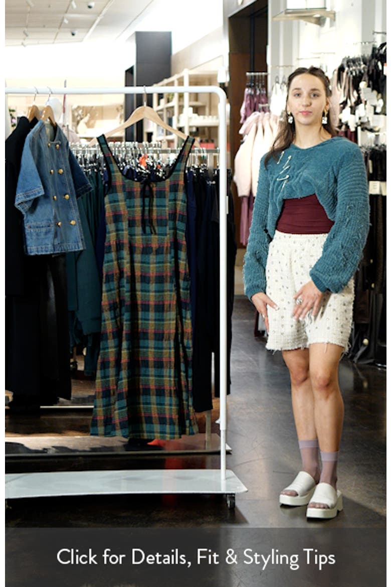 free people plaid midi dress Freya Plaid Midi Dress