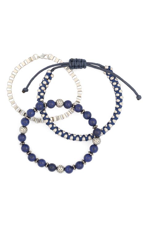 Men's Set of 3 Assorted Bracelets