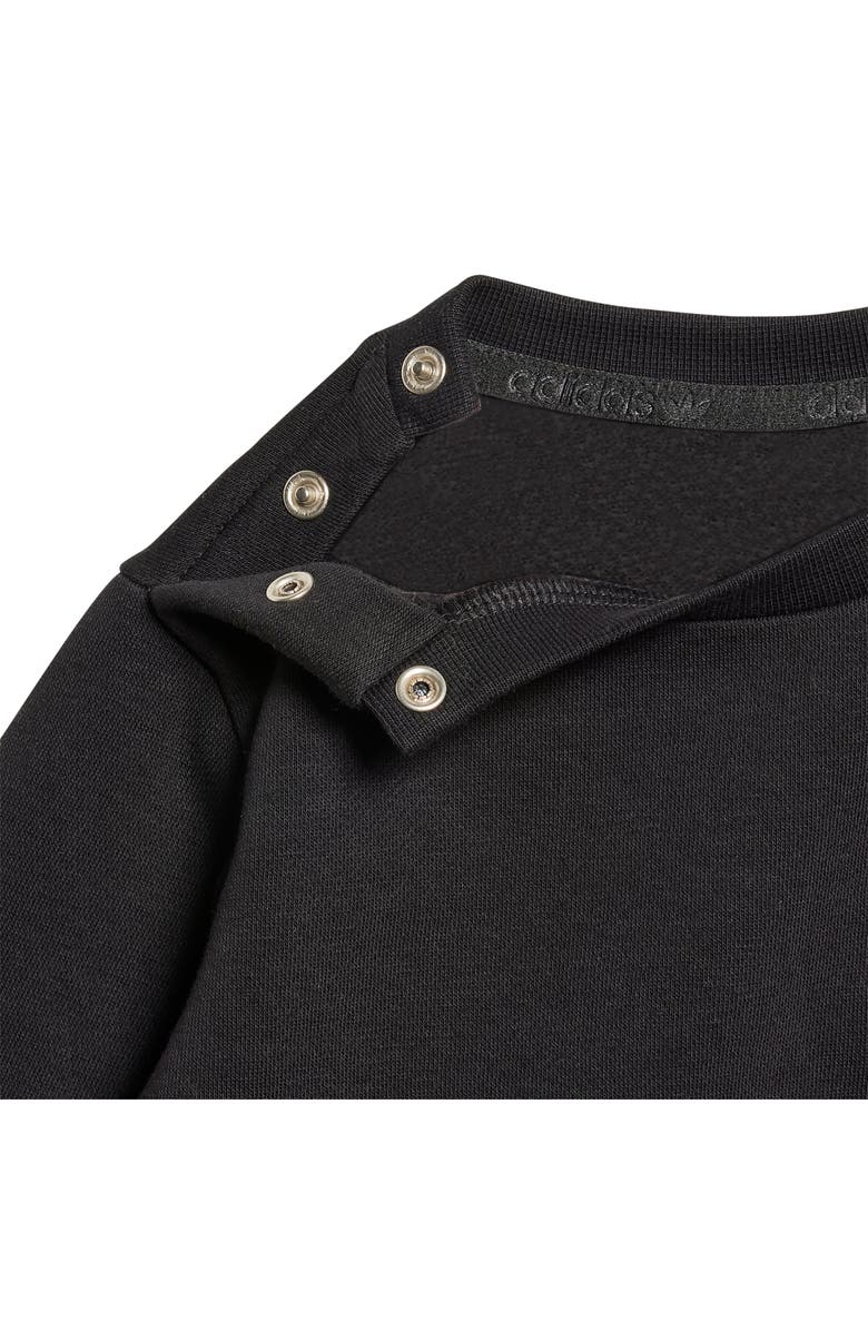 adidas Trefoil Essentials Crewneck Sweatshirt 
Joggers Set, Alternate, color, 