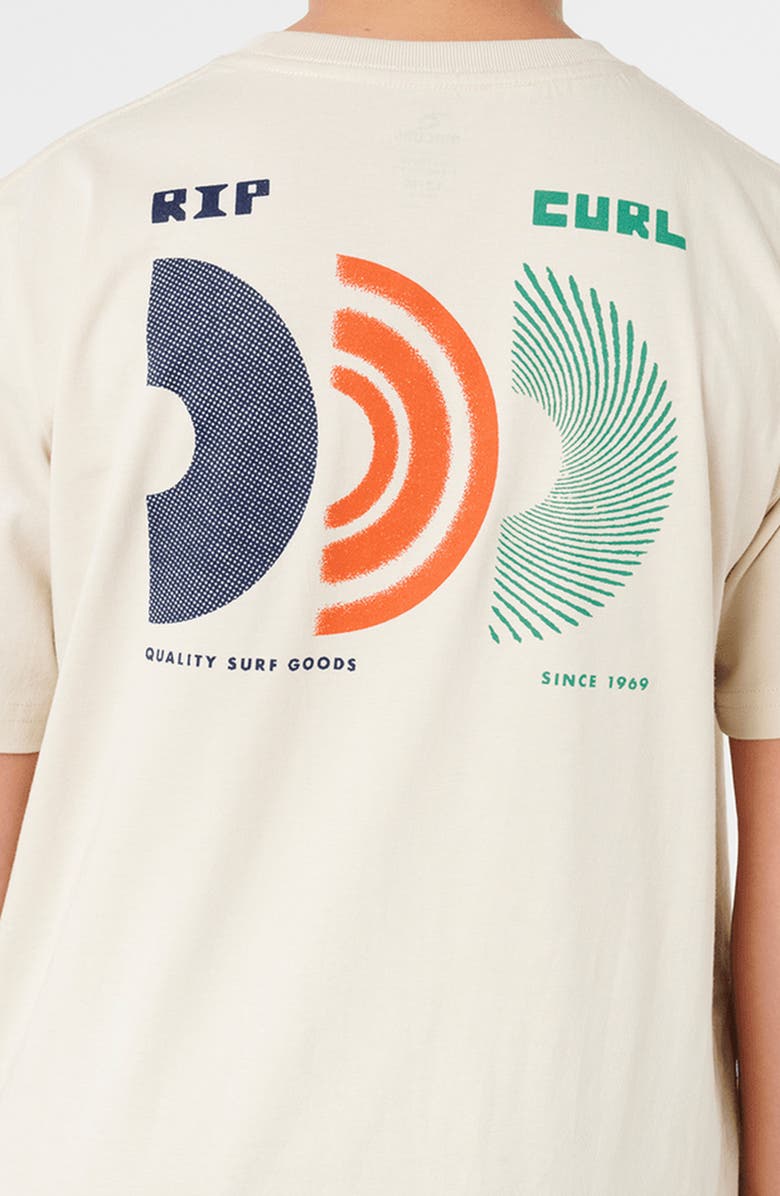 Rip Curl Kids' Rising Cotton Graphic T-Shirt, Alternate, color, Vintage White