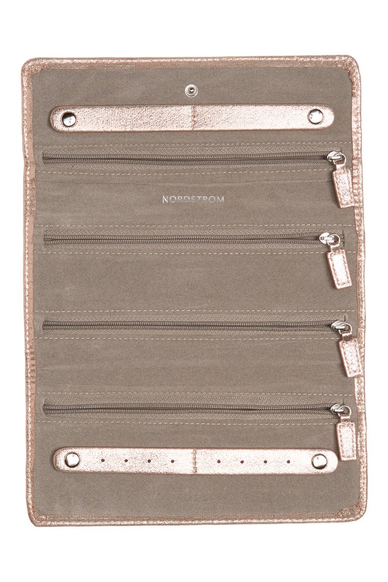 Jewelry Travel Roll, Alternate, color, ROSE GOLD