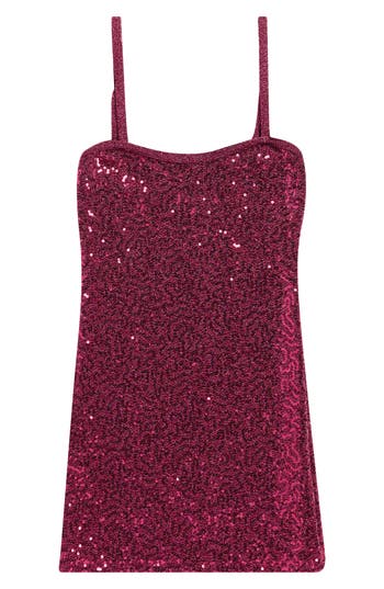 Cheryl Creations Kids Kids' Metallic Sequin Party Dress In Pink