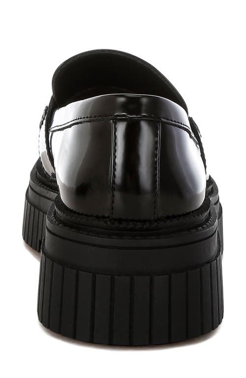 London Rag Grosbeak Chunky Sole Loafer In Black