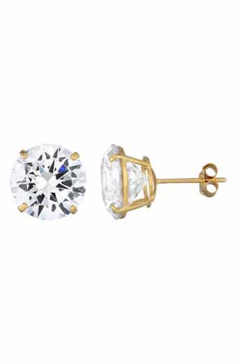 10mm Cubic Zirconia Stud Earrings